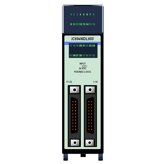 IC694MDL655 New GE Fanuc 24VDC Positive/Negative Logic Input Module